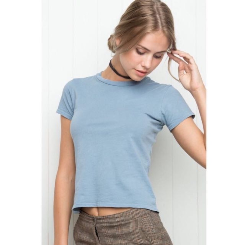 Light blue Brandy Melville Jamie top